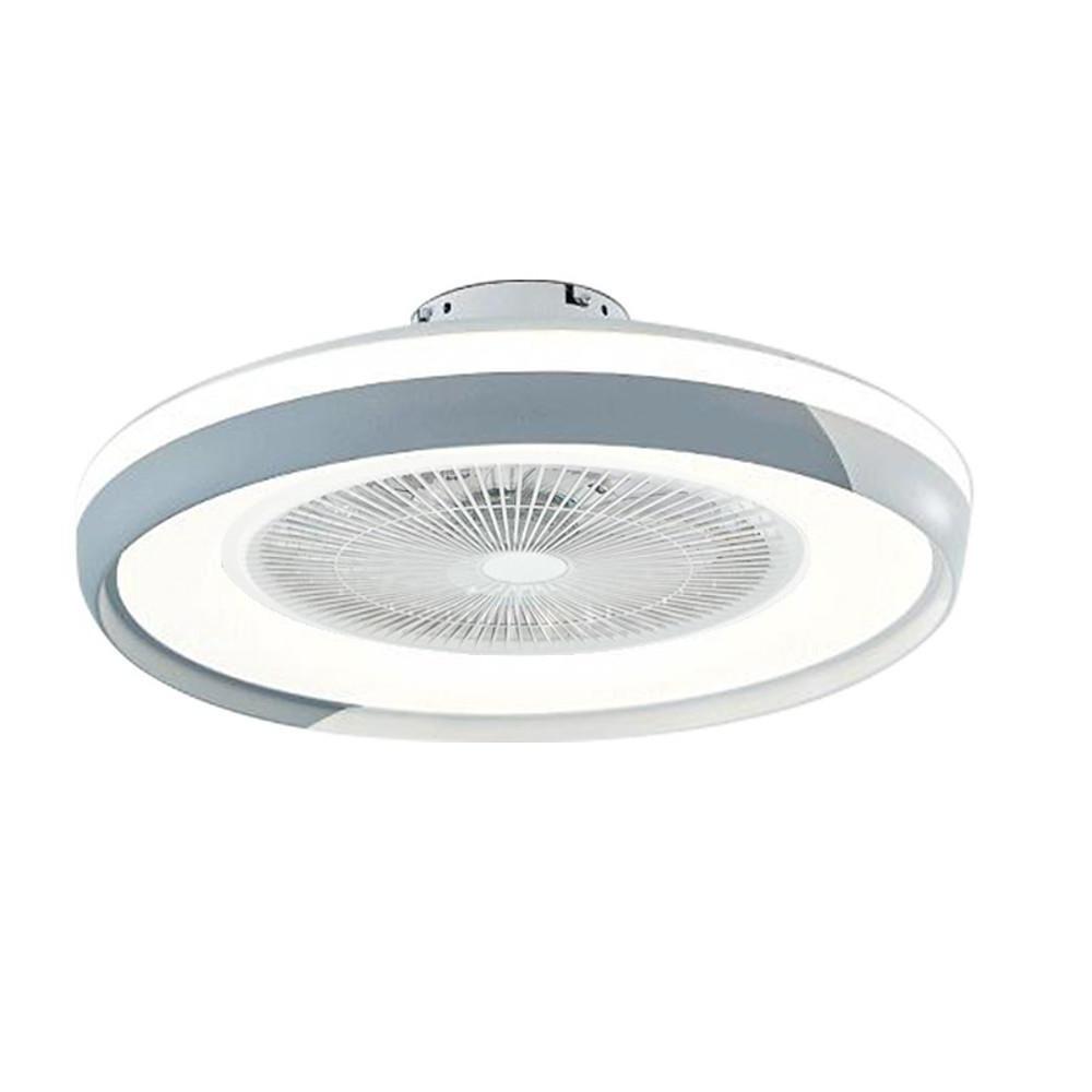 Dimmable Bladeless Ceiling Fan with LED Light and Remote Control