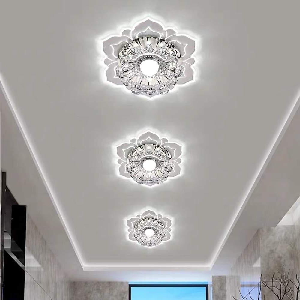 Floral LED Flush Mount Ceiling Light - Modern Acrylic Kids Bedroom