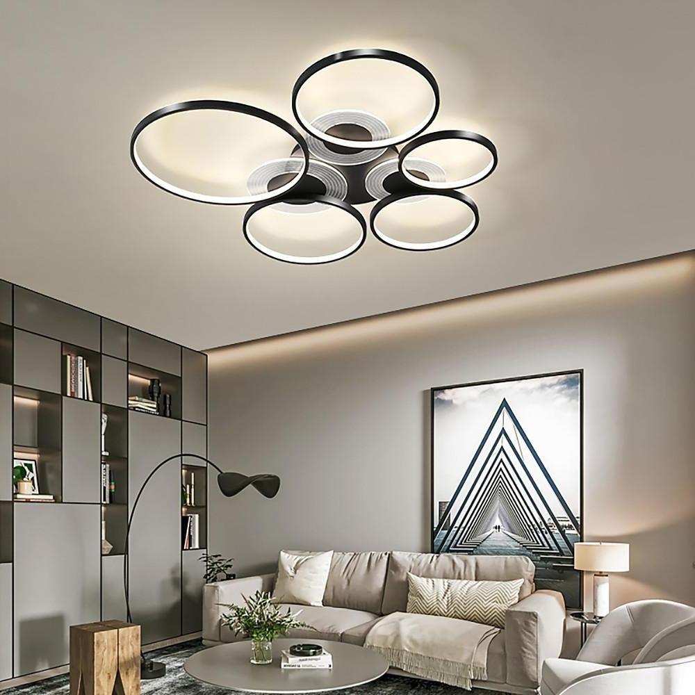 Nordic Circles LED Flush Mount Ceiling Light Metal Acrylic
