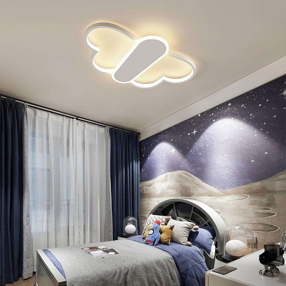 Butterfly LED Flush Mount Ceiling Light with Remote Dimmable