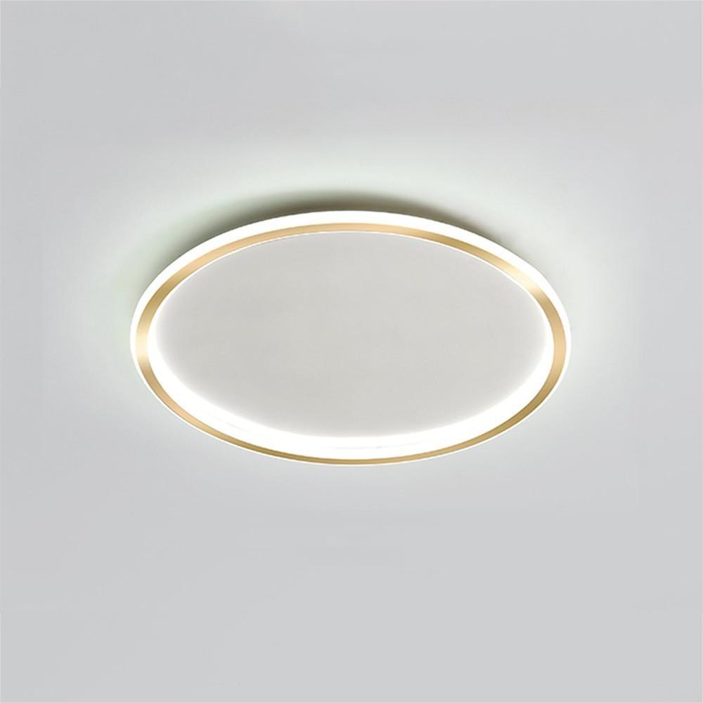 Modern Circular LED Flush Mount Ceiling Light - Metal 20" 50W