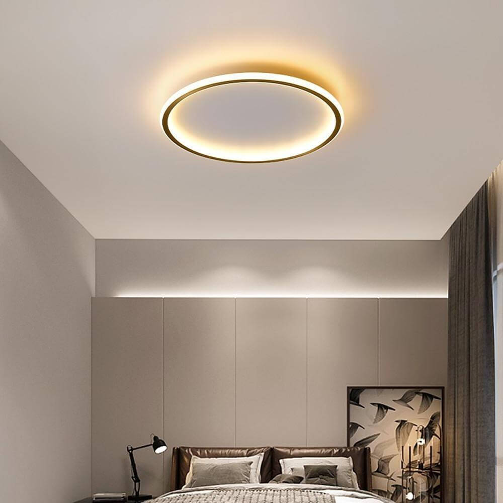 Modern Circle LED Flush Mount Ceiling Light - Minimalist Design