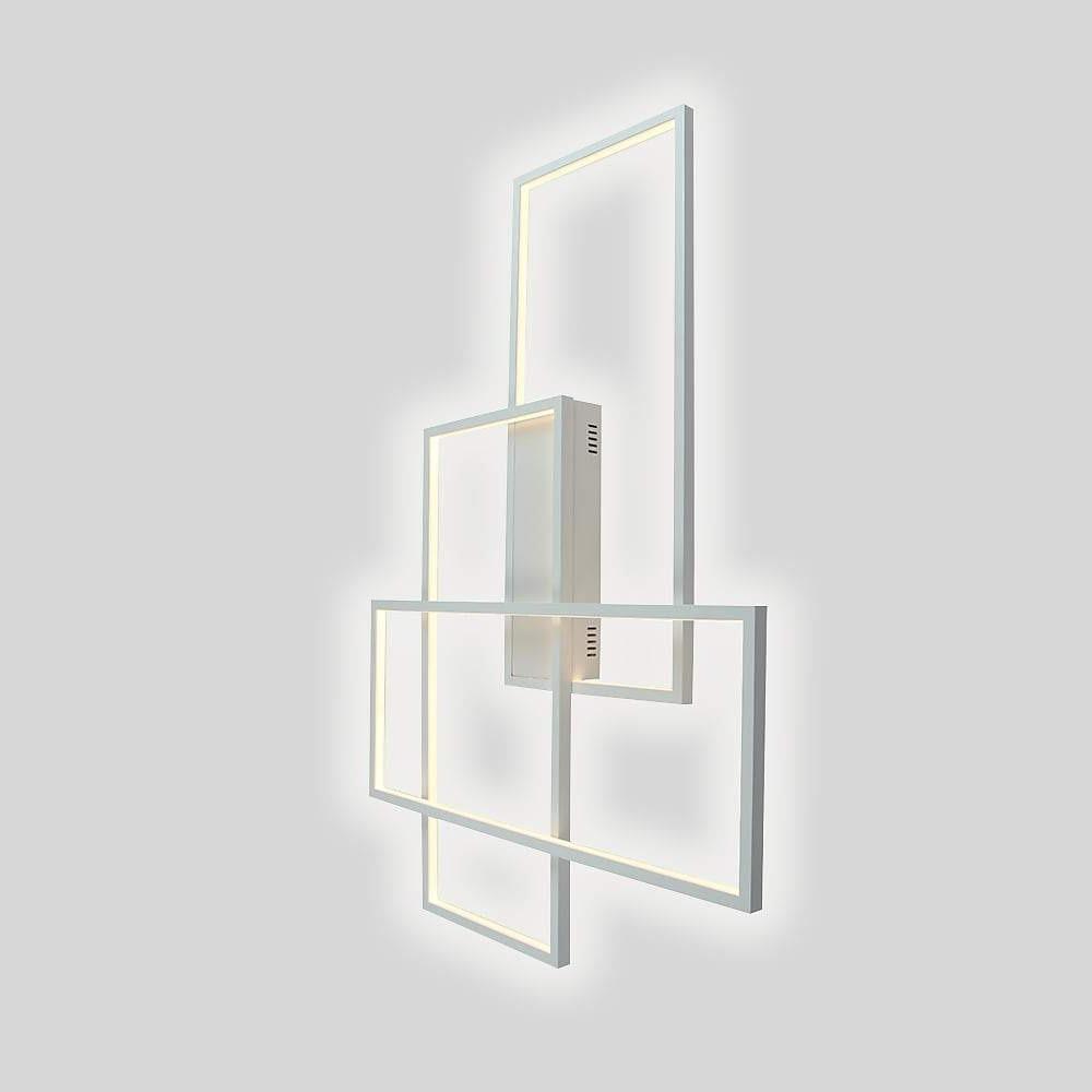 Rectangular Hybrid Modern Flush Mount Ceiling Light with LED