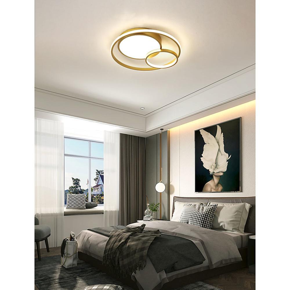 3-Ring Minimalist Acrylic LED Flush Mount Ceiling Light