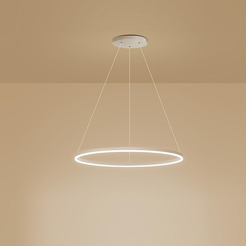 Modern Circle LED Pendant Light Dimmable Aluminum Chandelier