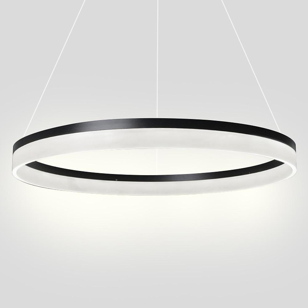 Modern Circular LED Pendant Light Aluminum Acrylic Island Lighting