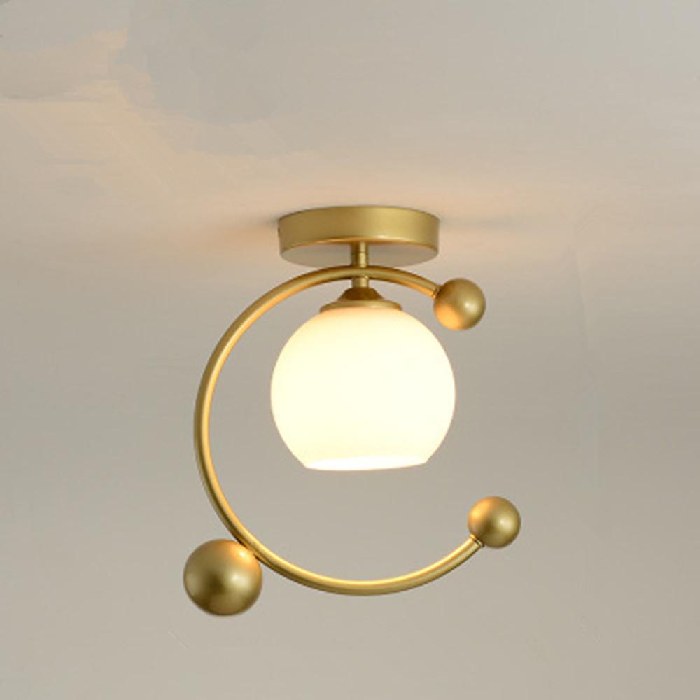 Artistic Globe Flush Mount Ceiling Light – Metal & Glass Design