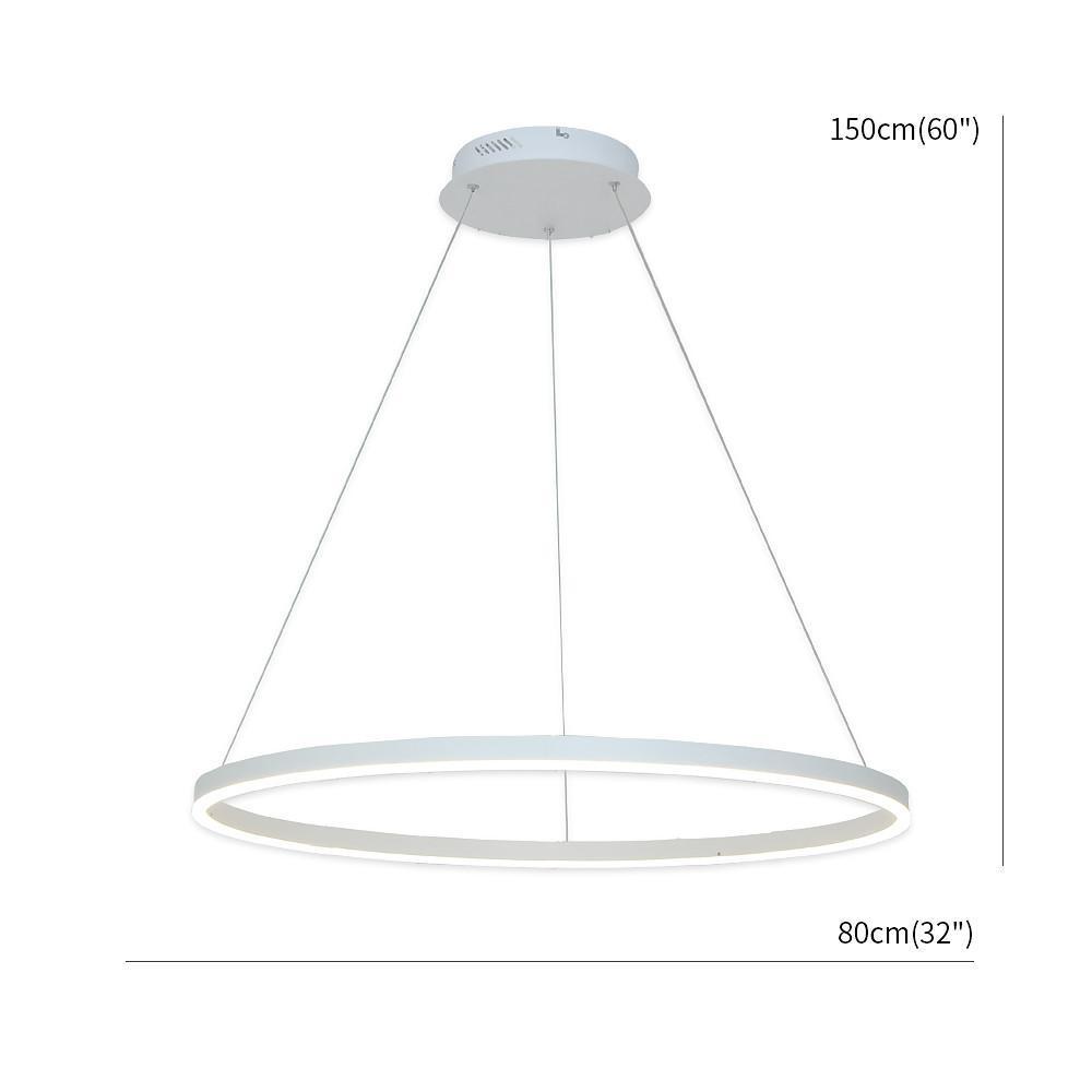 Slimline Circular LED Chandelier Dimmable Modern Ceiling Light