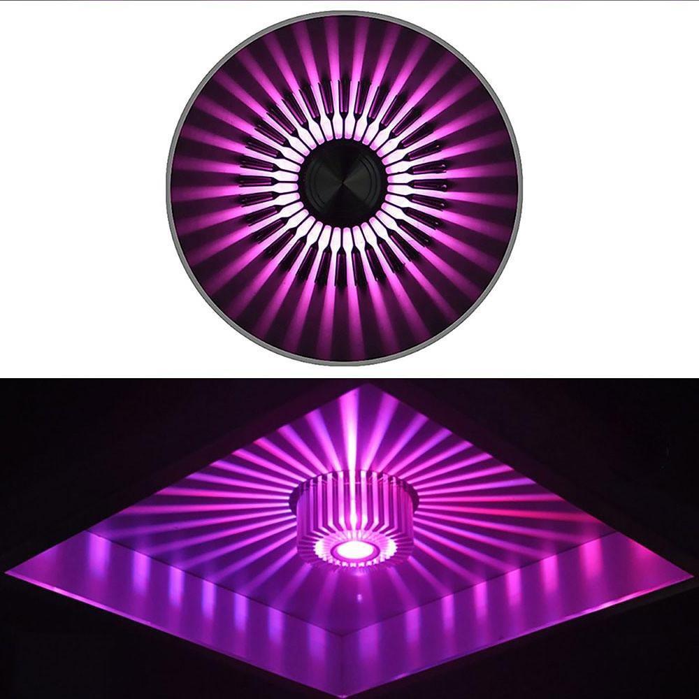 Modern Geometric Metal Flush Mount LED Ceiling Light