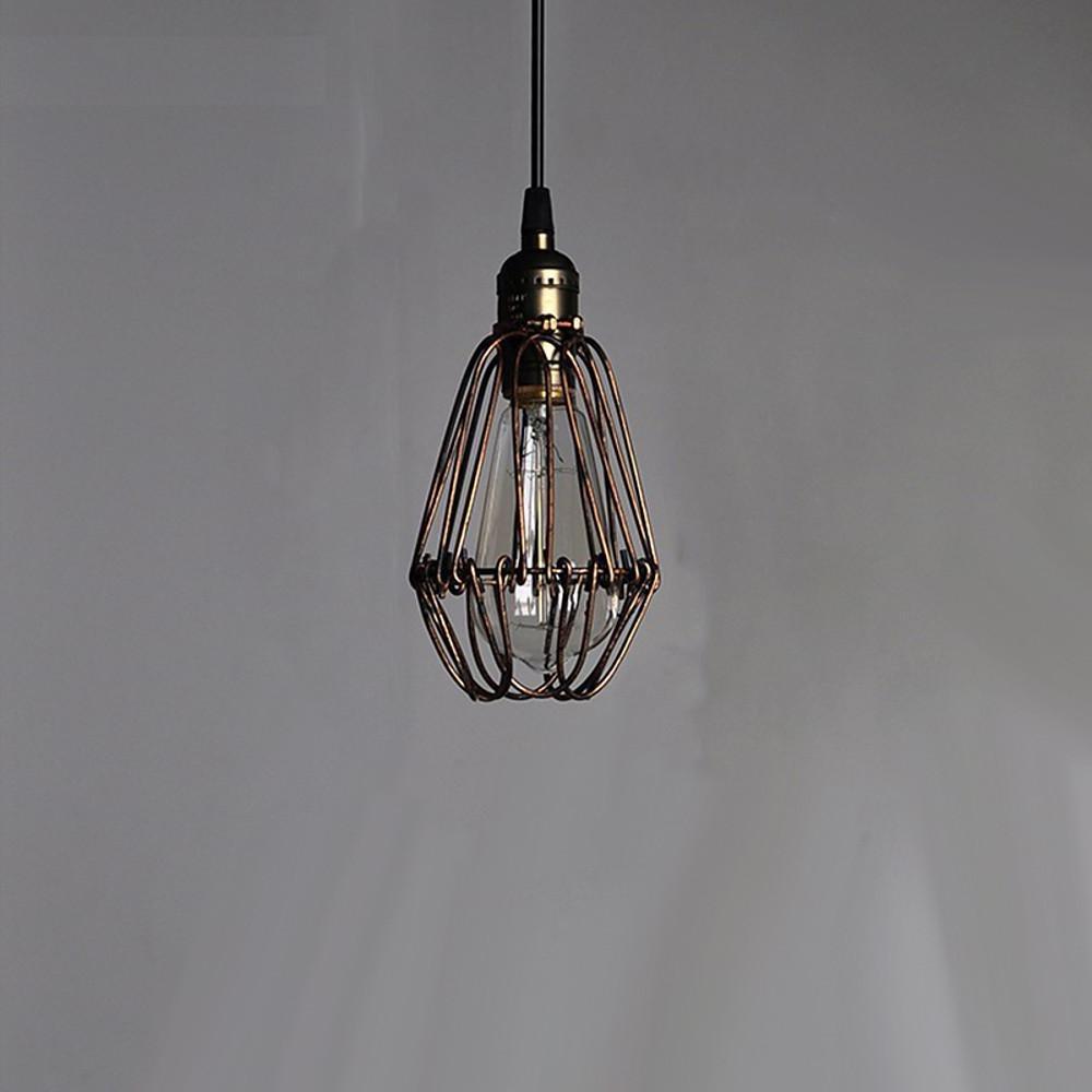 Industrial Metal Lantern Pendant Light - Ambient LED Ceiling Lamp