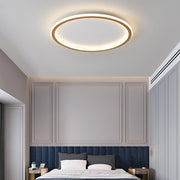 Minimalist Square Flush Mount LED Ceiling Light with Remote