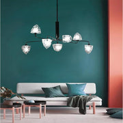 Mini Sputnik Chandelier 7-Light Metal Glass LED Ambient Lighting