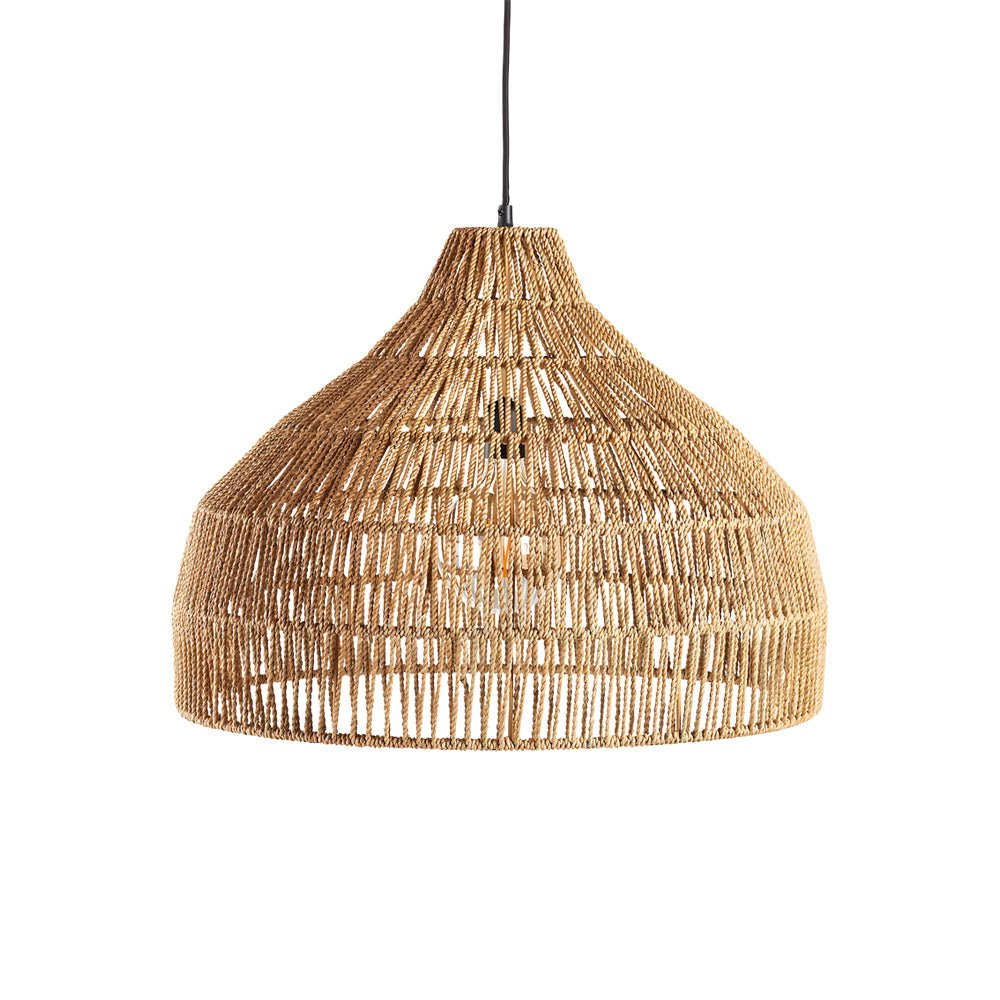 Handwoven Rattan Pendant Light – Japanese Rustic Modern Chandelier