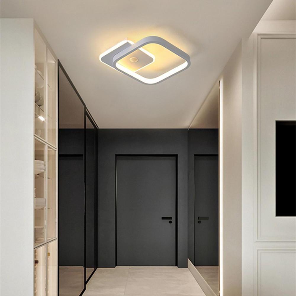 Overlapping Triangles Flush Mount LED Ceiling Light Modern Geometric
