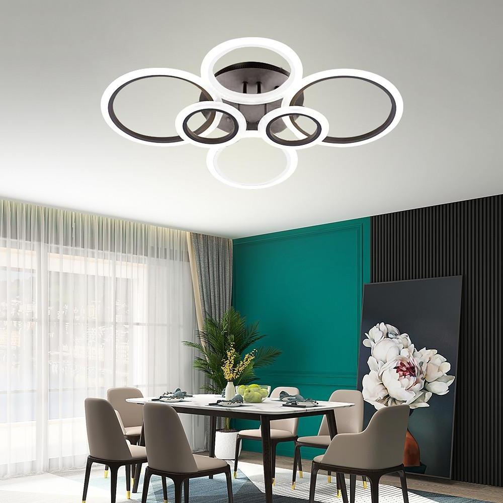 Modern Circular Aluminum Flush Mount LED Ceiling Light