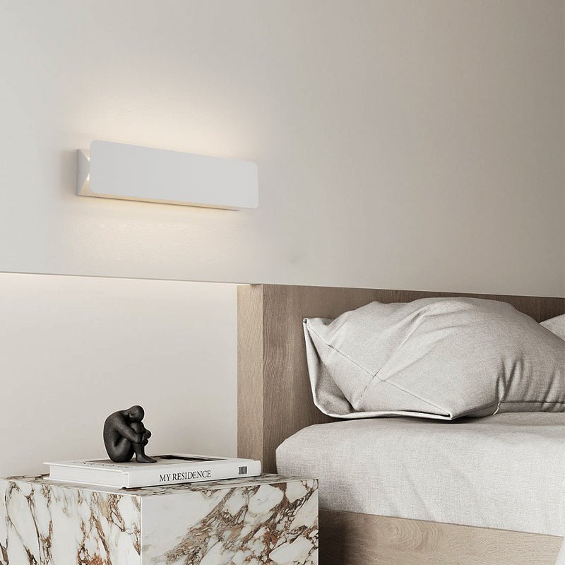 Rectangular LED Wall Light Modern Minimalist Metal Fixture White