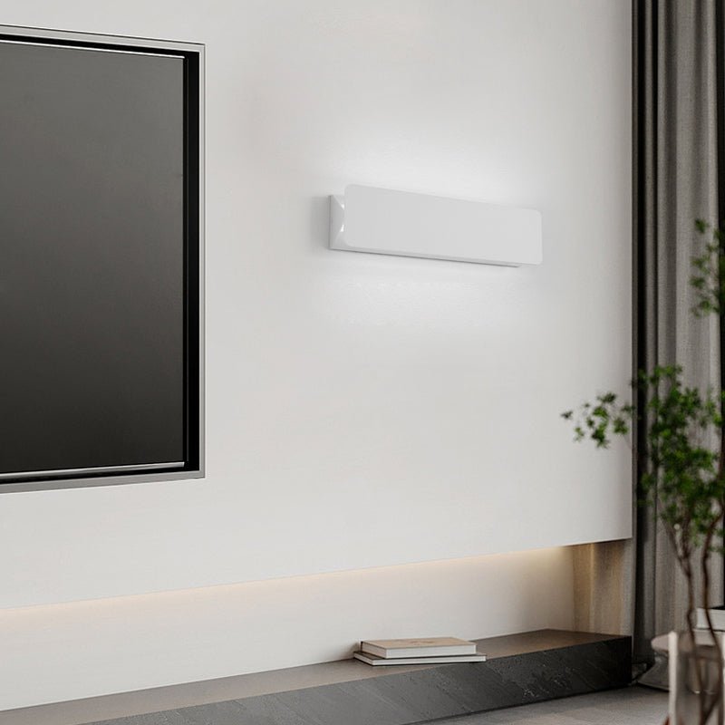 Rectangular LED Wall Light Modern Minimalist Metal Fixture White