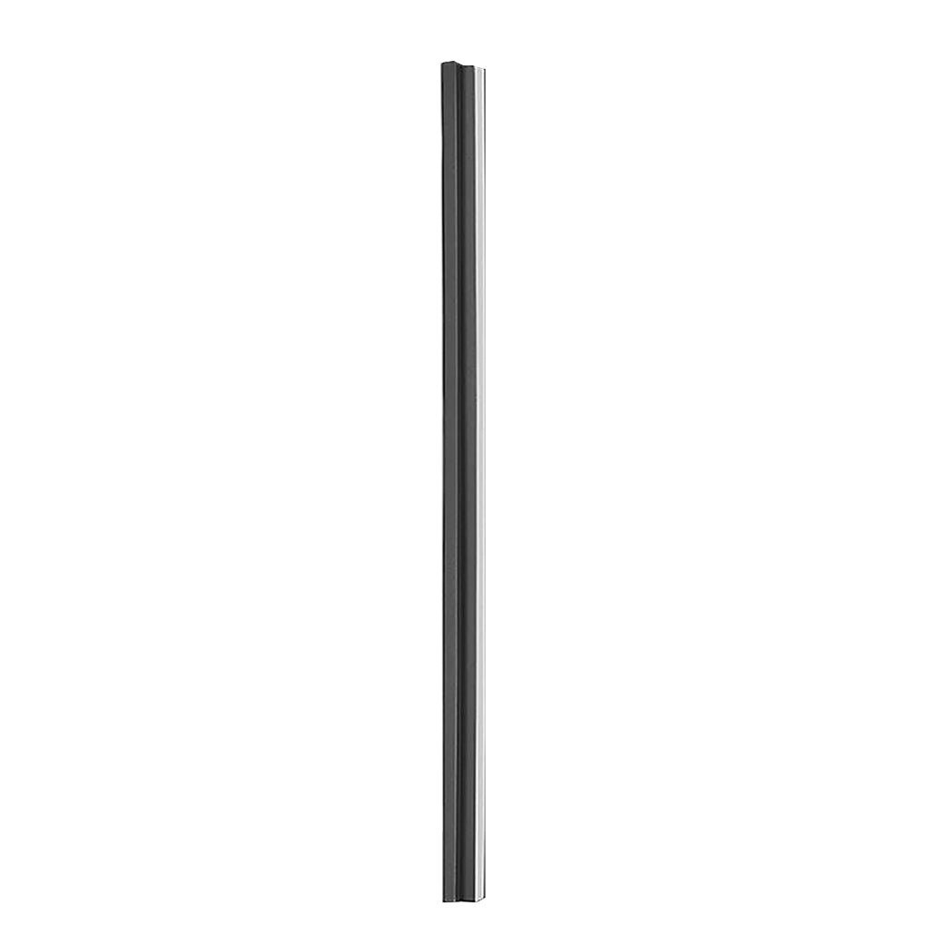 Modern Linear LED Flush Mount Light Black Aluminum 31 Inch