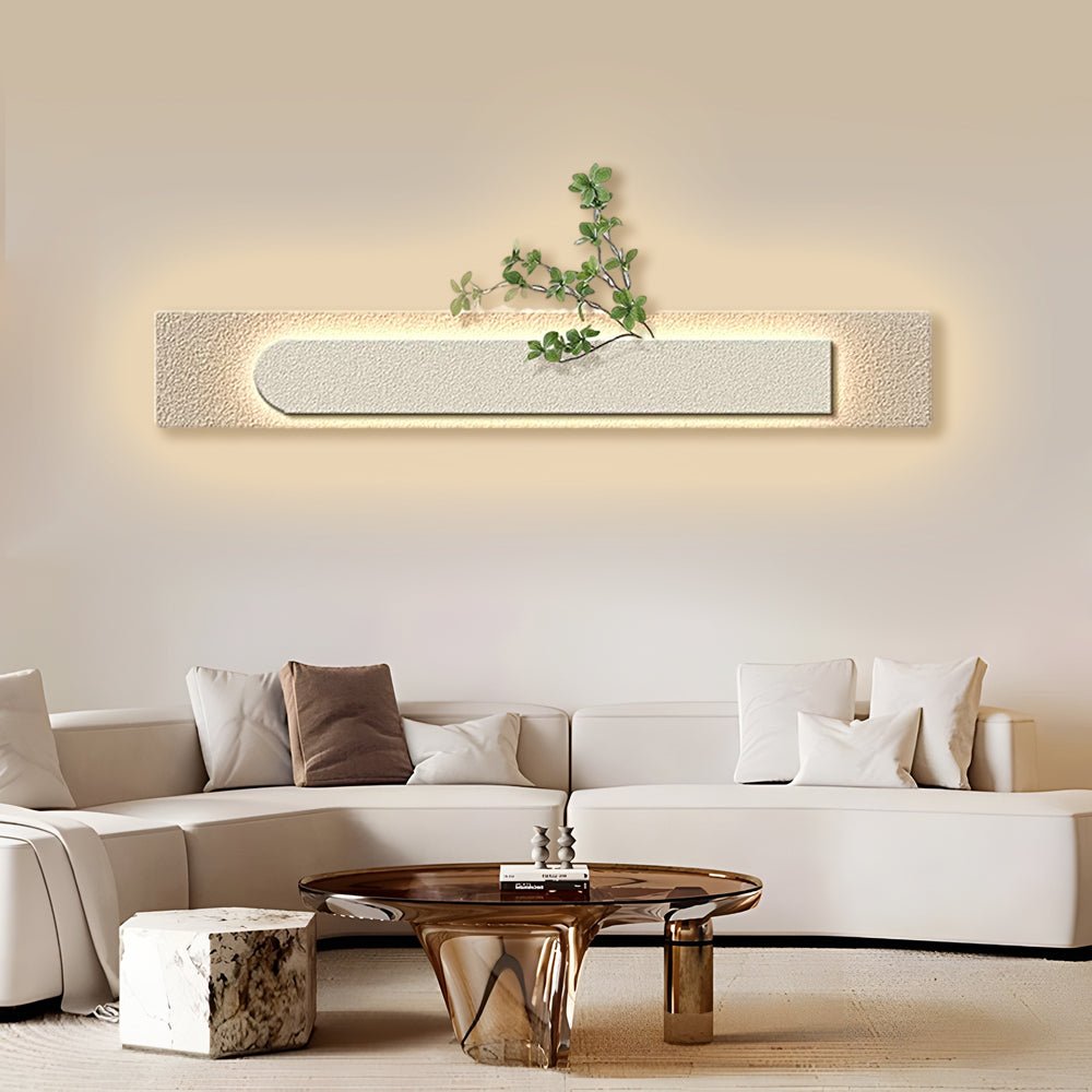 Modern LED Sandstone Wall Art with Remote Control & USB Charging