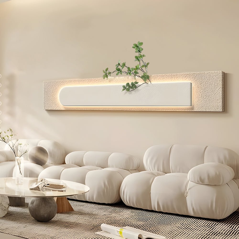 Modern LED Sandstone Wall Art with Remote Control & USB Charging