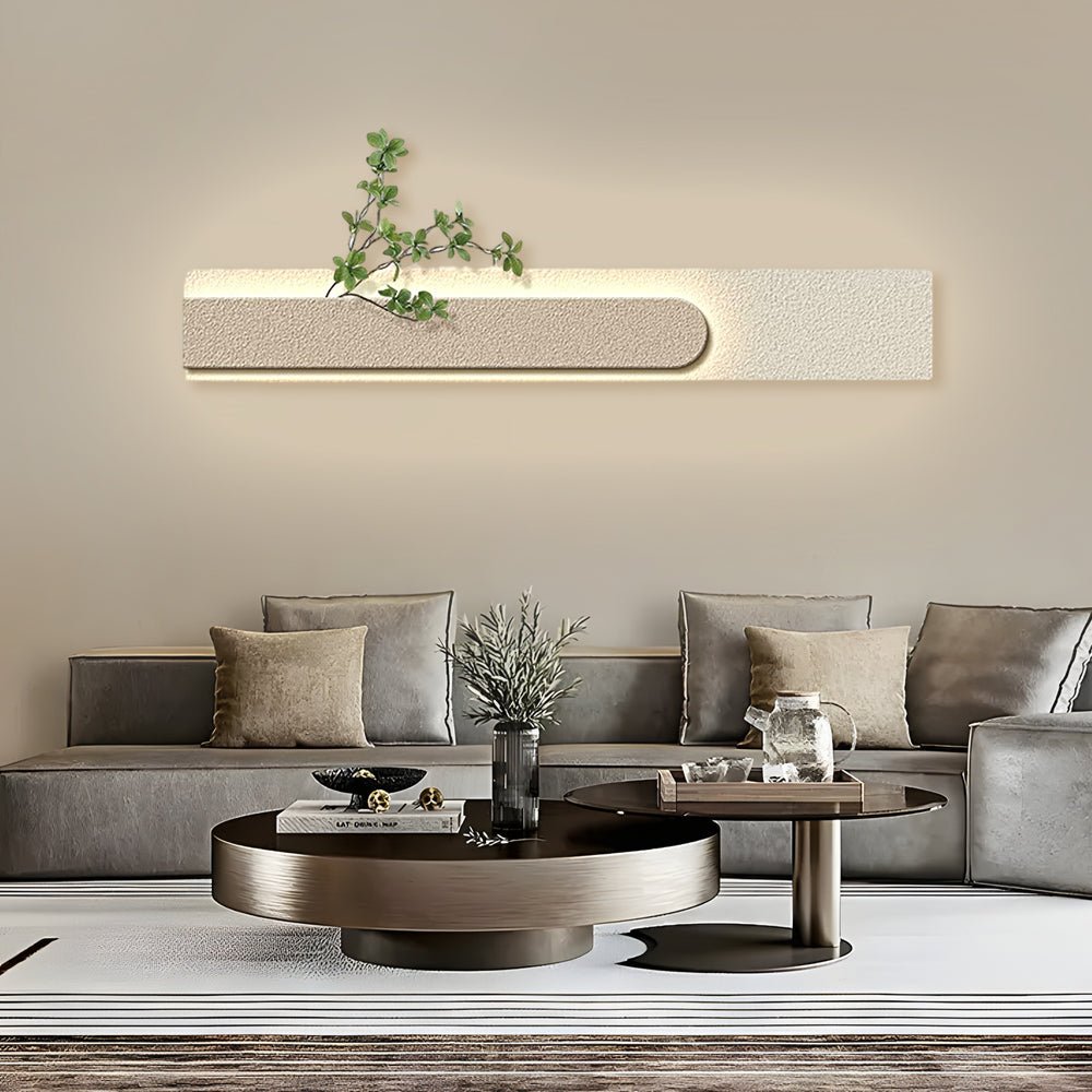 Modern LED Sandstone Wall Art with Remote Control & USB Charging