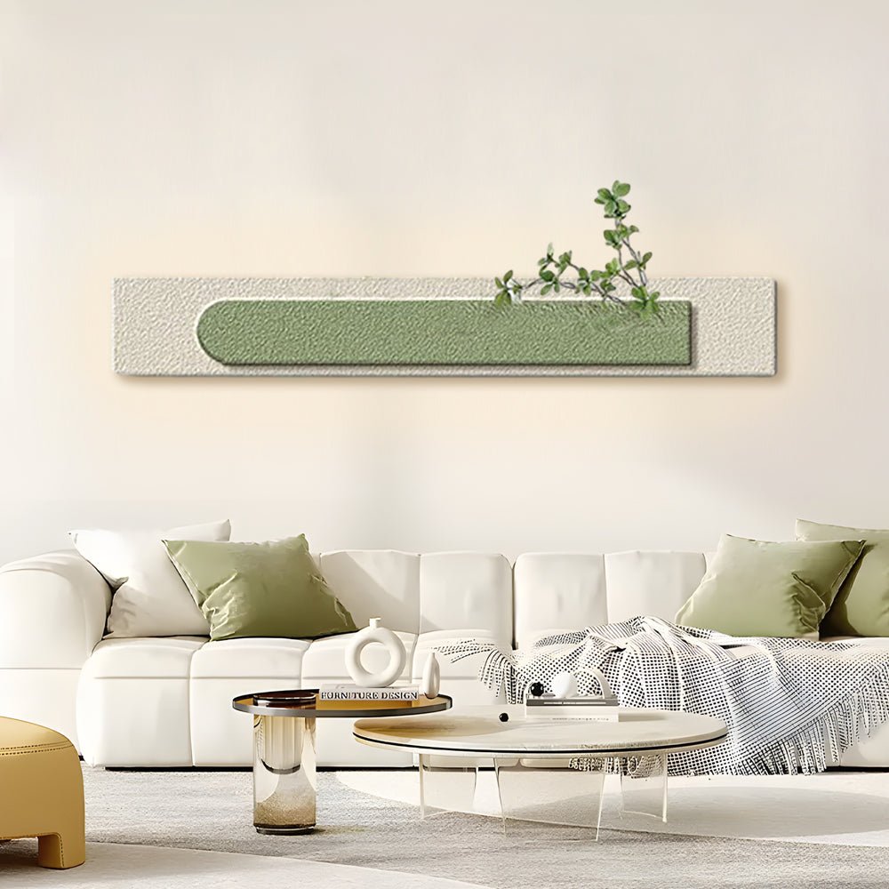 Modern LED Sandstone Wall Art with Remote Control & USB Charging