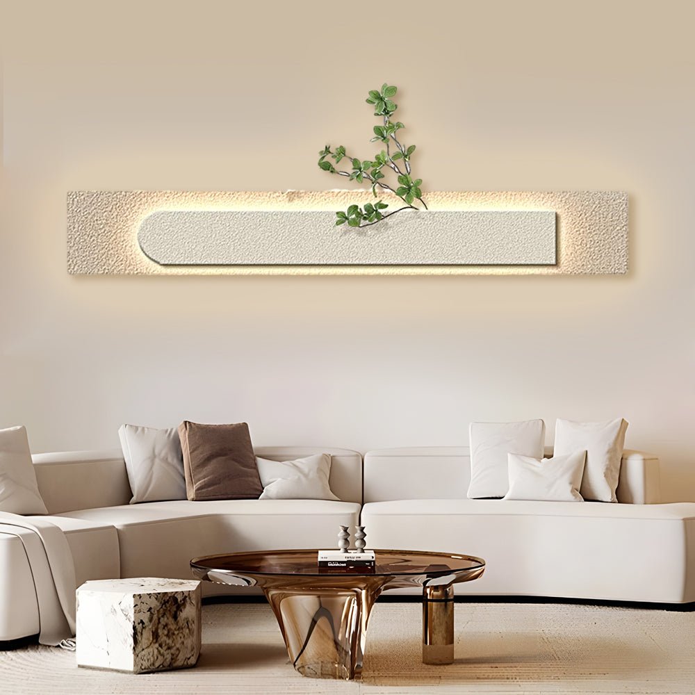 Modern LED Sandstone Wall Art with Remote Control & USB Charging