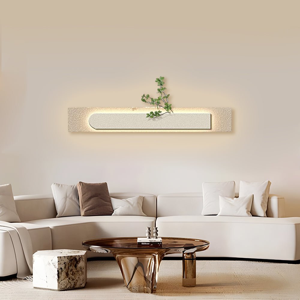 Modern LED Sandstone Wall Art with Remote Control & USB Charging