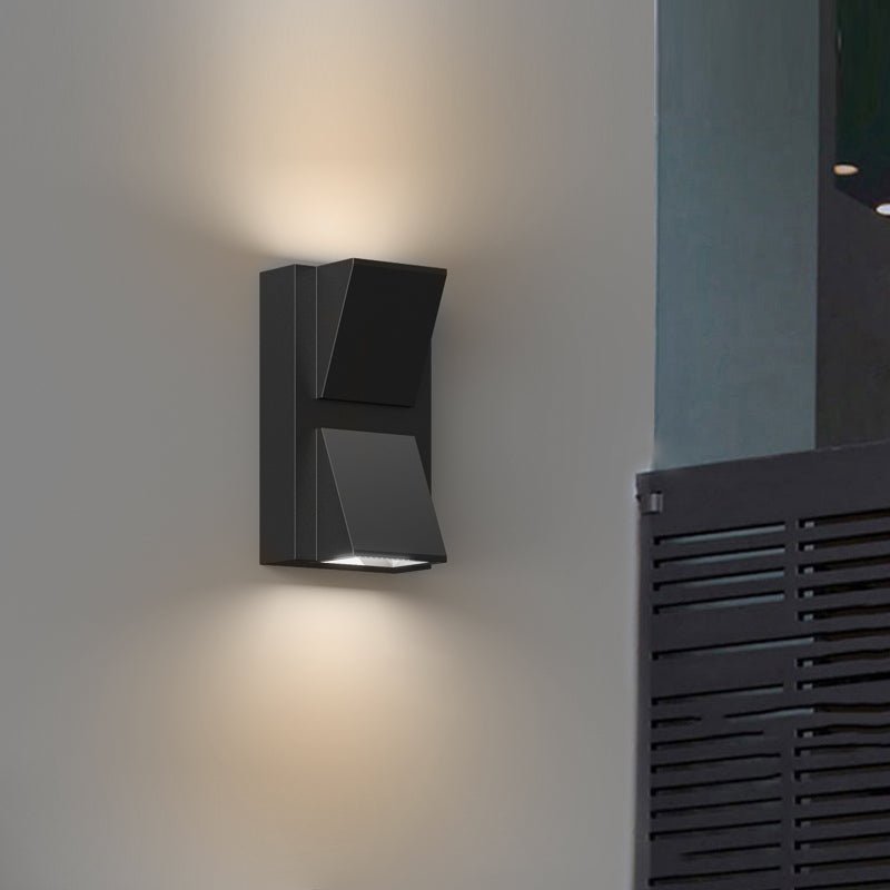 Modern Aluminum Up Down Wall Light | LED Rectangular Sconce