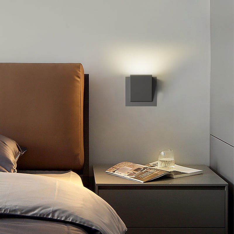 Modern Aluminum Up Down Wall Light | LED Rectangular Sconce