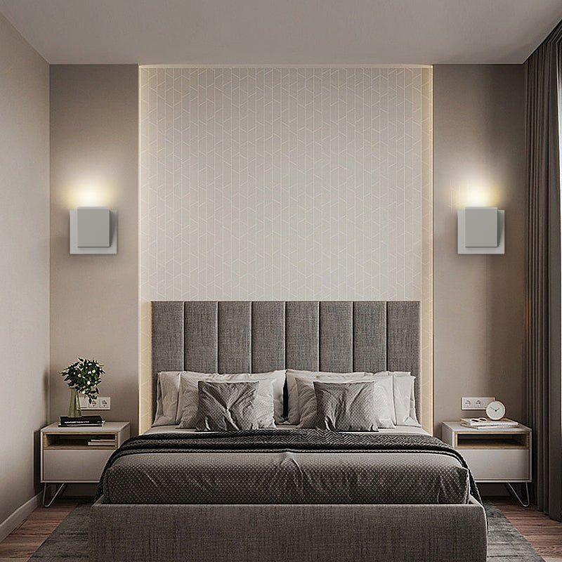 Modern Aluminum Up Down Wall Light | LED Rectangular Sconce