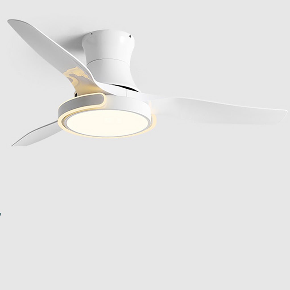 Modern Ceiling Fan Light with Remote Control & Reversible Airflow