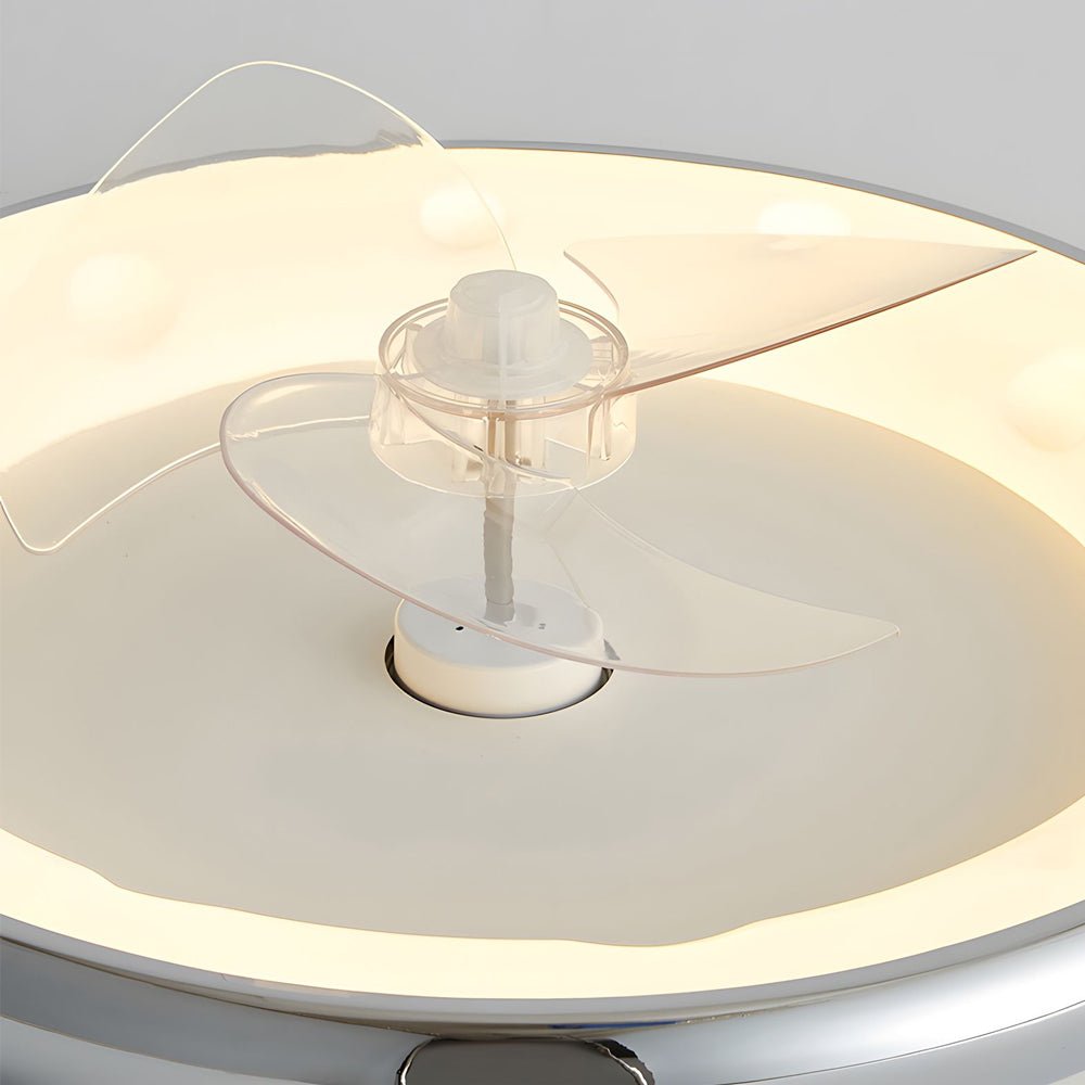 Modern LED Ceiling Fan Light with Remote Control - 3 Blades