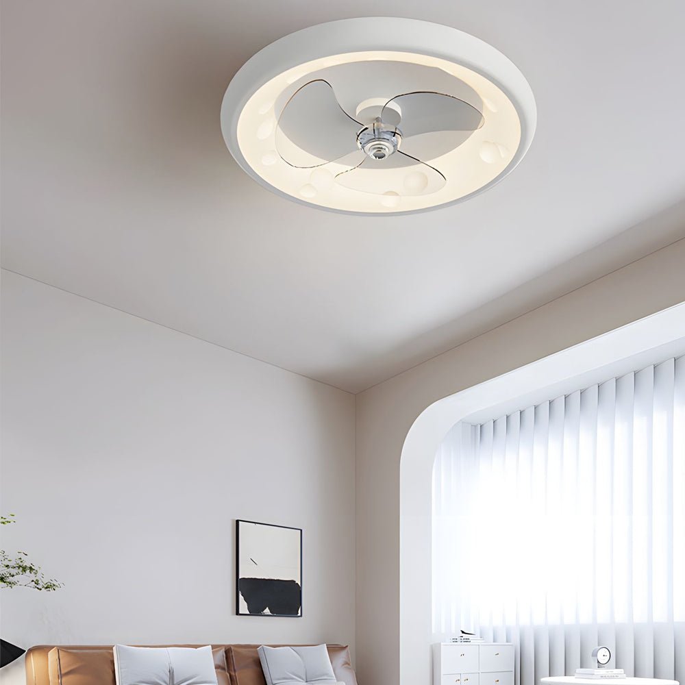 Modern LED Ceiling Fan Light with Remote Control - 3 Blades