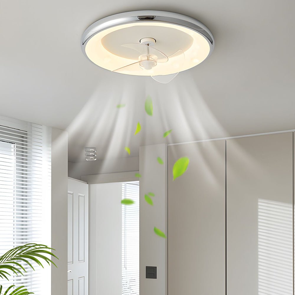 Modern LED Ceiling Fan Light with Remote Control - 3 Blades