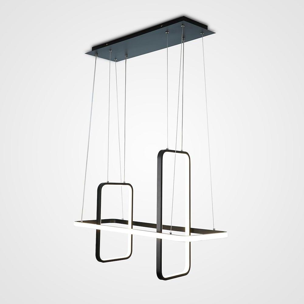 Rectangular LED Modern Chandelier Aluminum Pendant Light