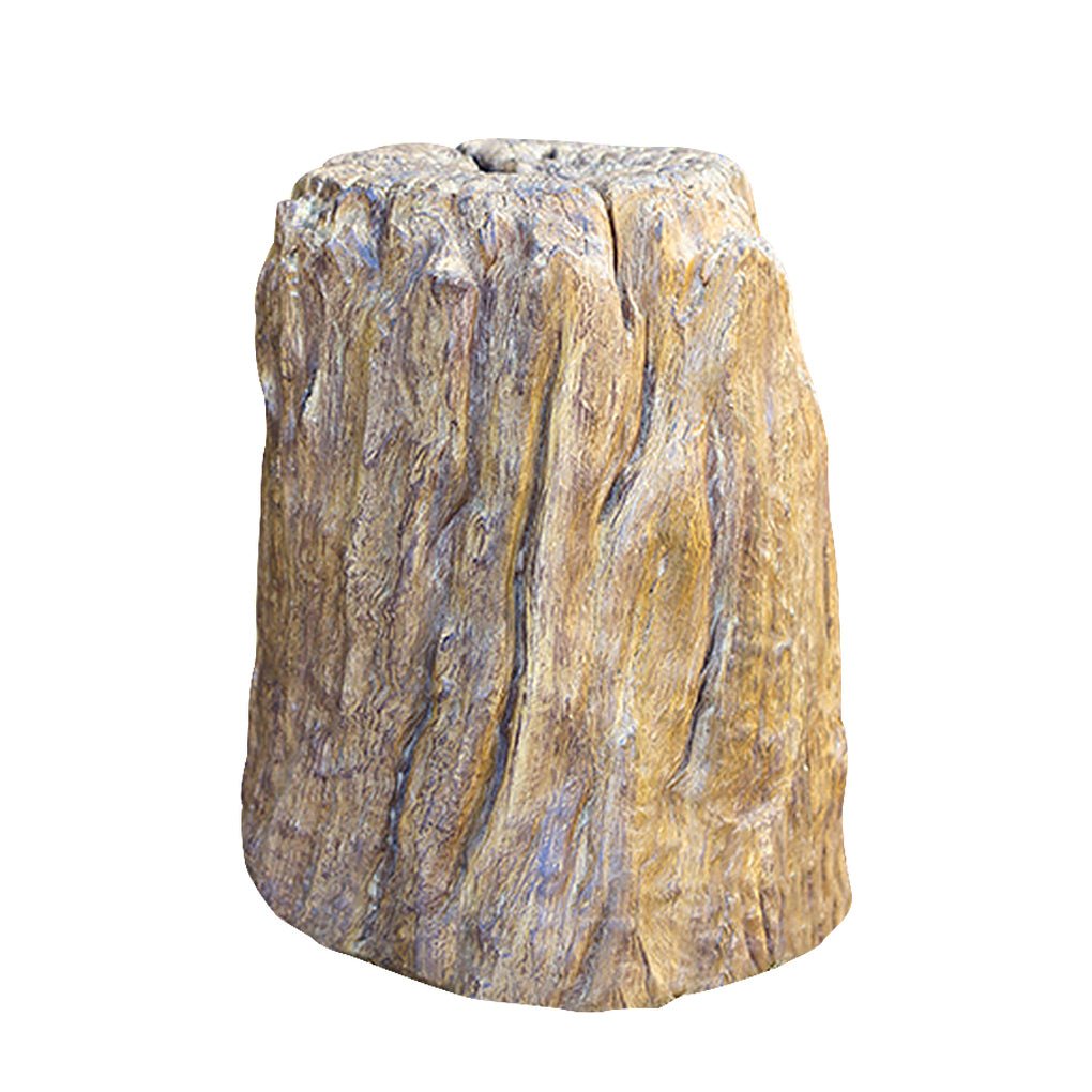 Rustic Tree Stump Landscape Light – Natural Resin Outdoor Garden Lamp