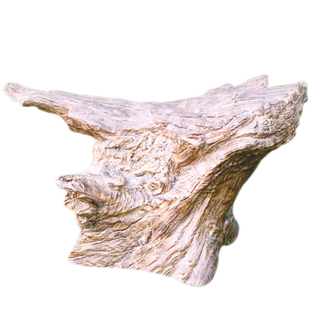 Rustic Tree Stump Landscape Light – Natural Resin Outdoor Garden Lamp