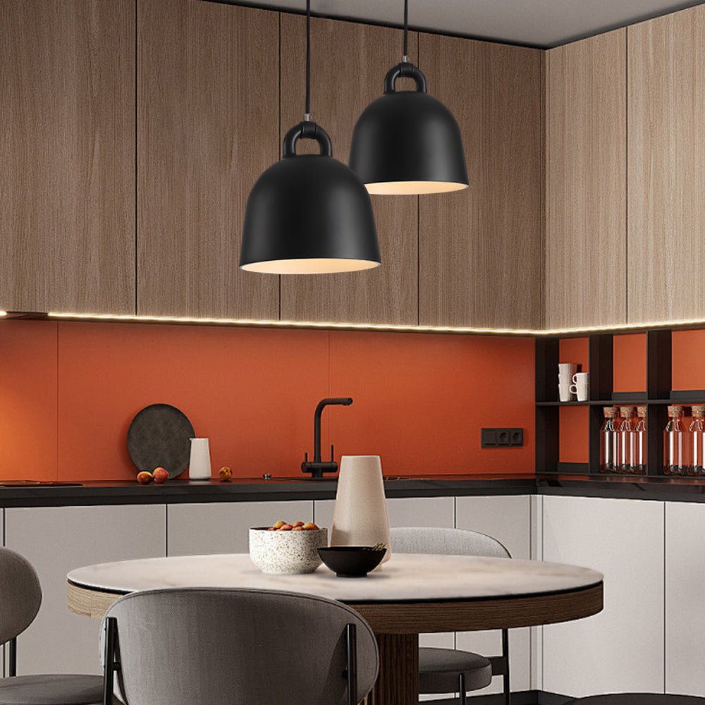 Minimalist Resin Bell Pendant Light – Modern Nordic Design