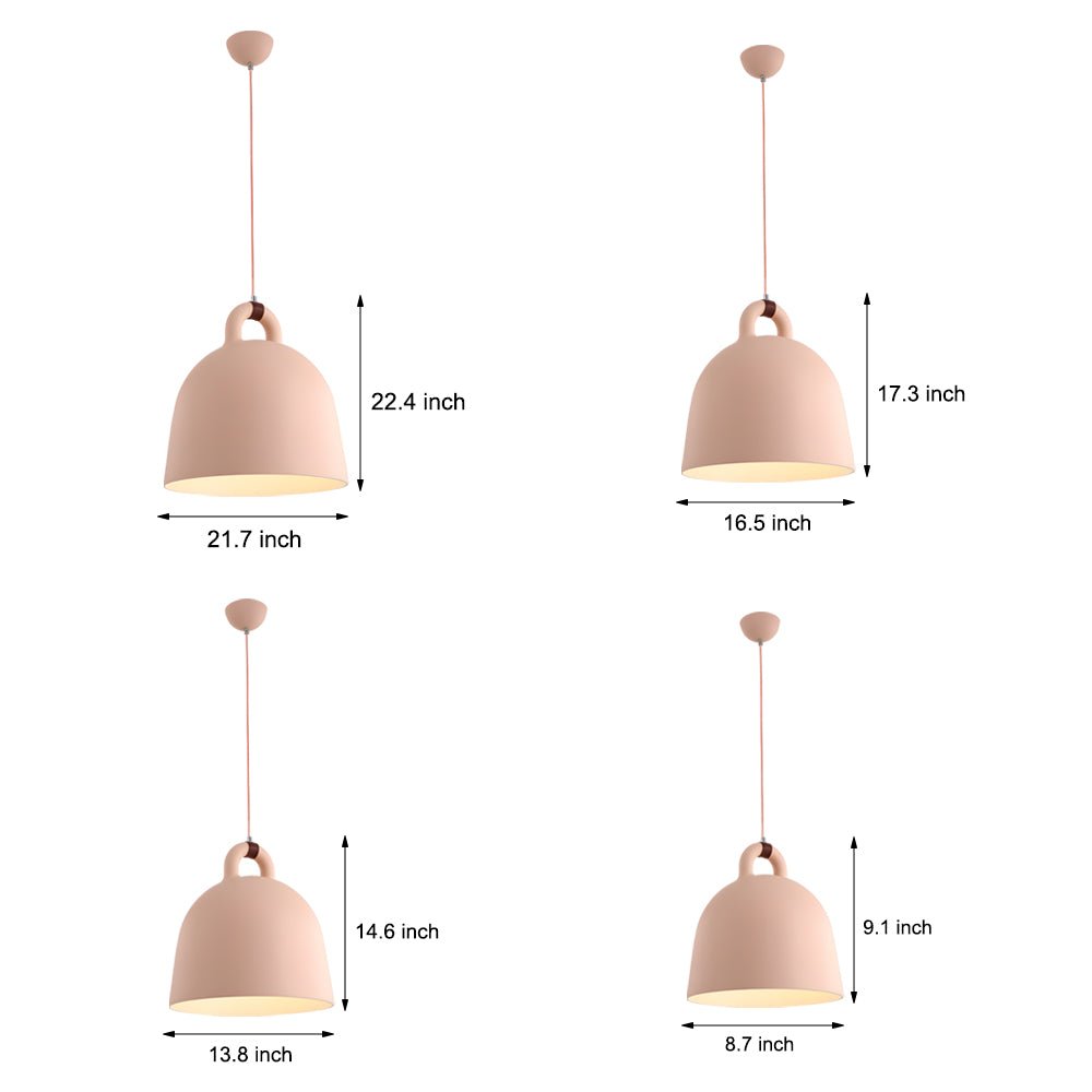 Minimalist Resin Bell Pendant Light – Modern Nordic Design
