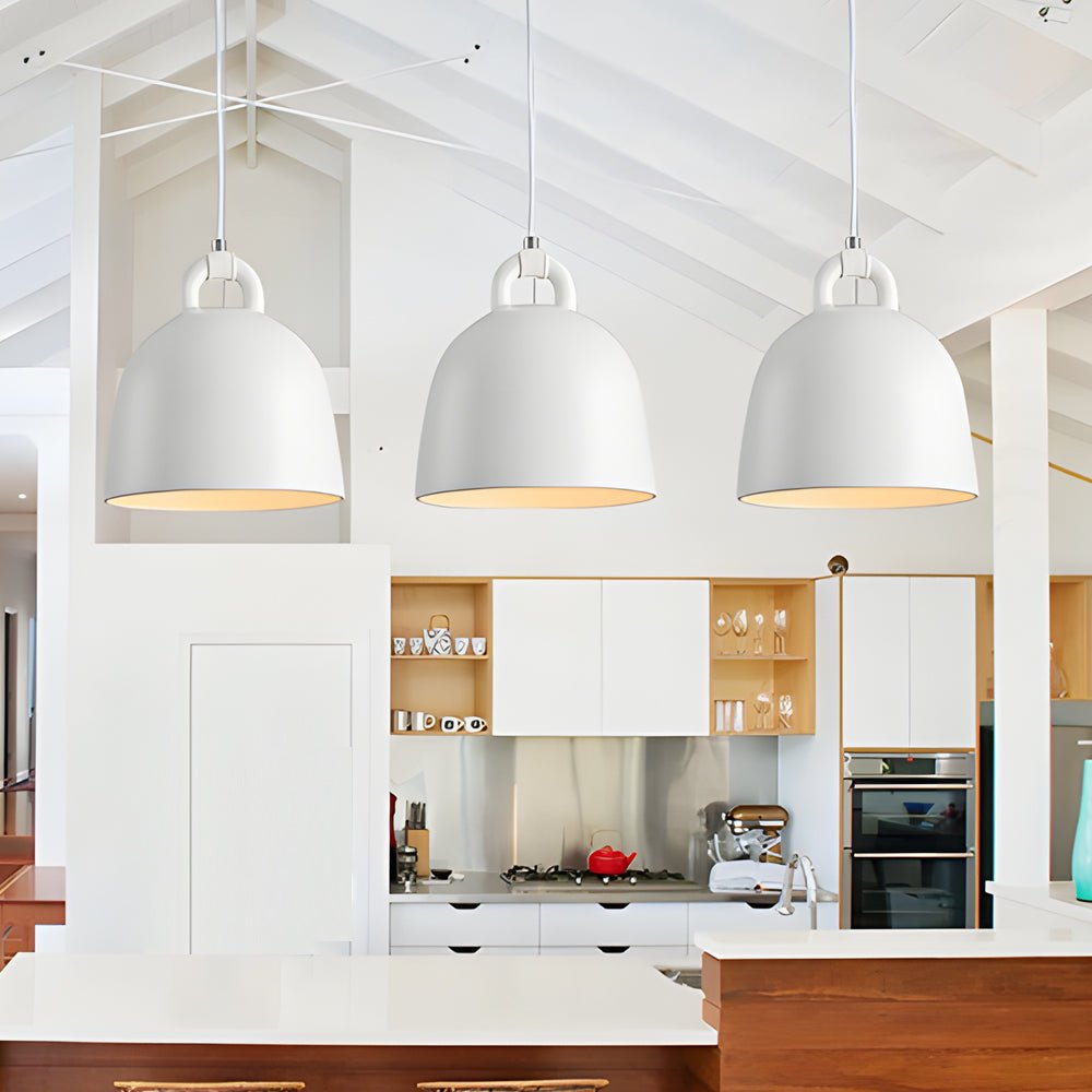 Minimalist Resin Bell Pendant Light – Modern Nordic Design