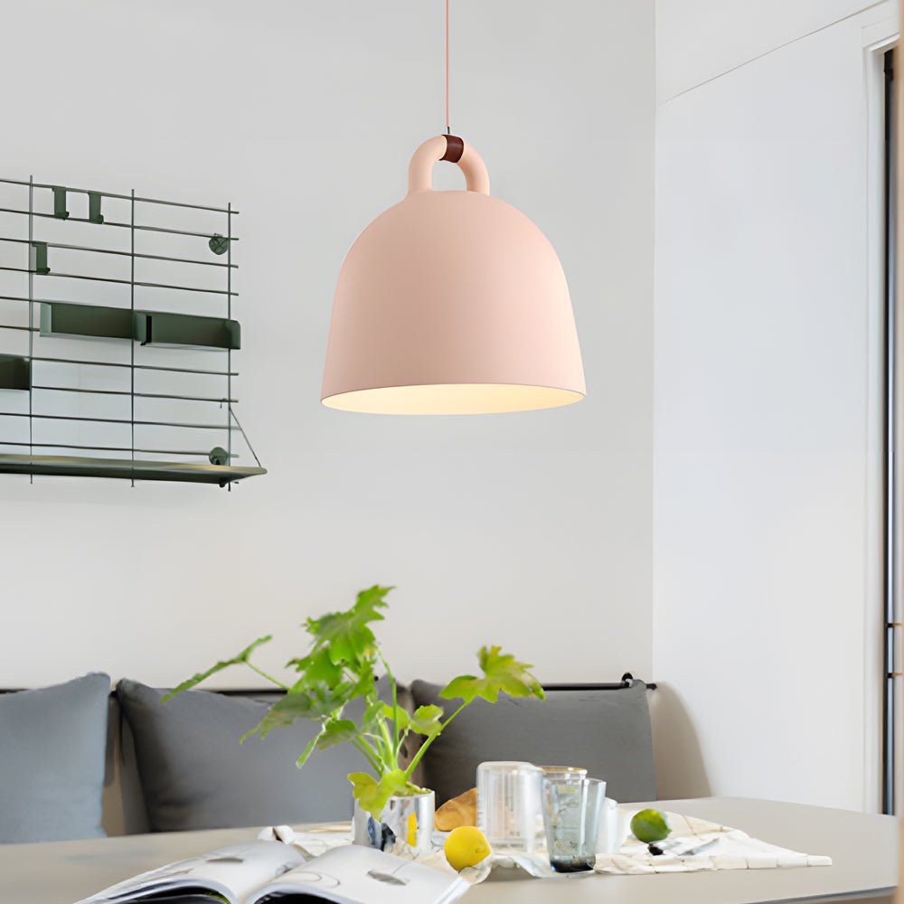 Minimalist Resin Bell Pendant Light – Modern Nordic Design