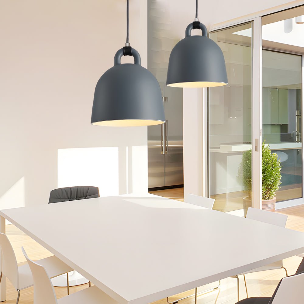 Minimalist Resin Bell Pendant Light – Modern Nordic Design