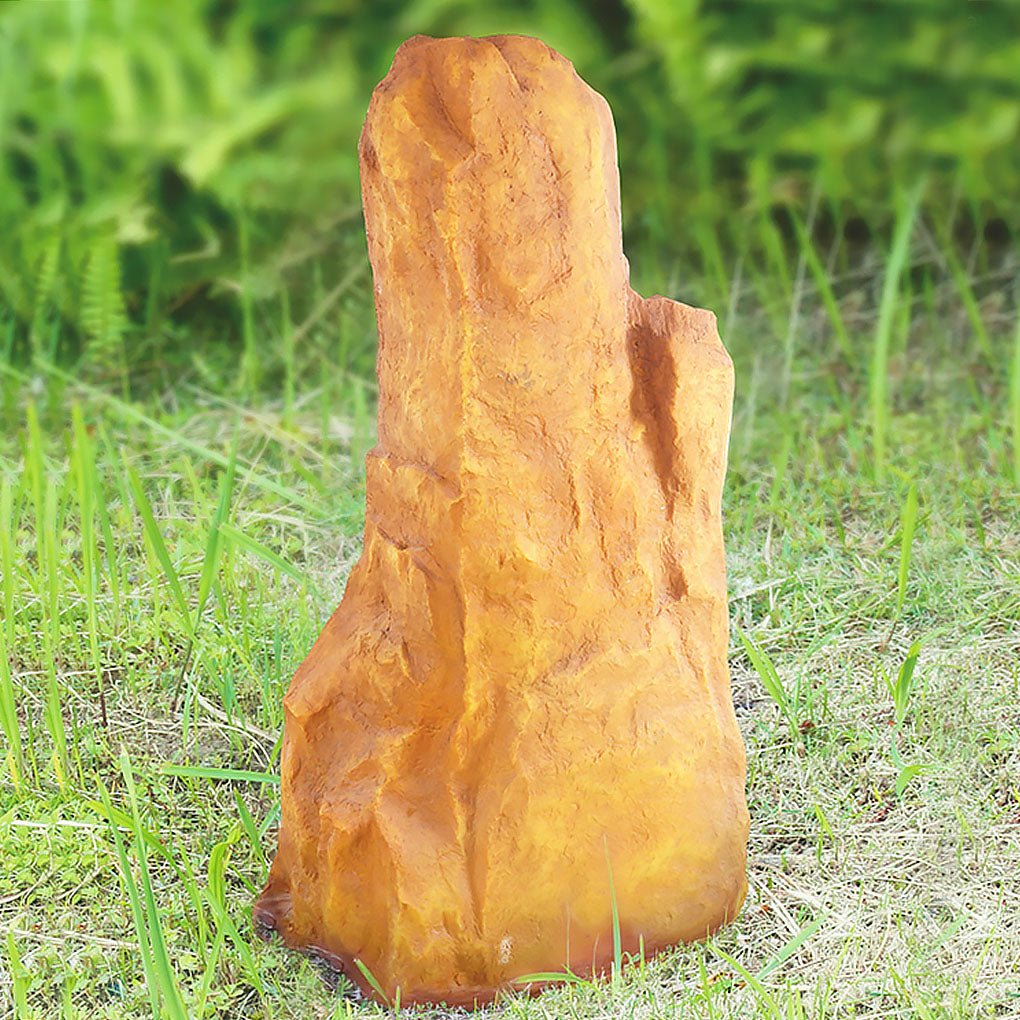 Stone Resin LED Landscape Light - Modern Farmhouse Outdoor Lamp