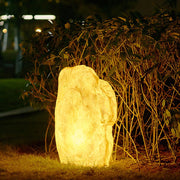 Stone Resin LED Landscape Light - Modern Farmhouse Outdoor Lamp