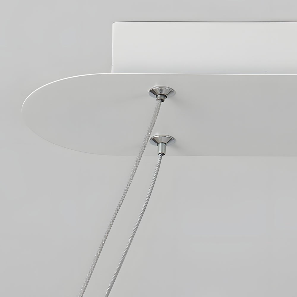 Retractable Modern LED Pendant Light with Dimmable Remote Control