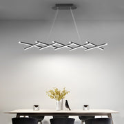 Retractable Modern LED Pendant Light with Dimmable Remote Control