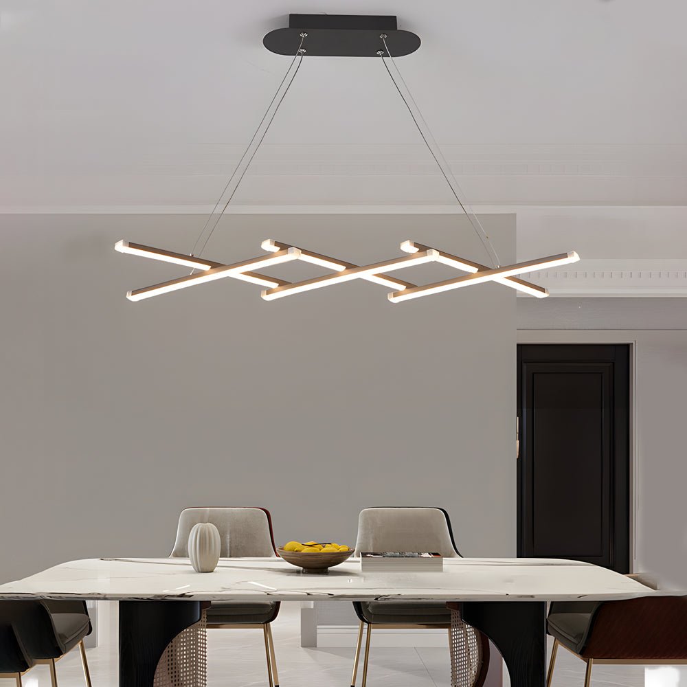 Retractable Modern LED Pendant Light with Dimmable Remote Control