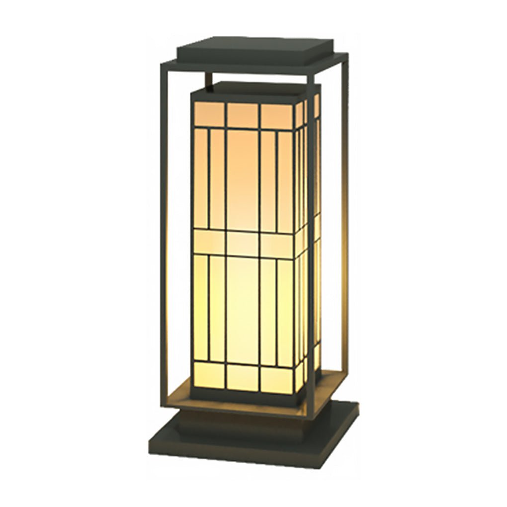 Retro Solar Path Light Stainless Steel LED Outdoor Lantern