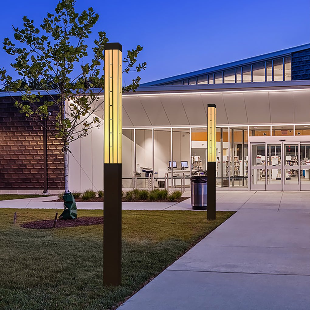 Industrial Outdoor Pole Light | Stainless Steel Street Lamp Post